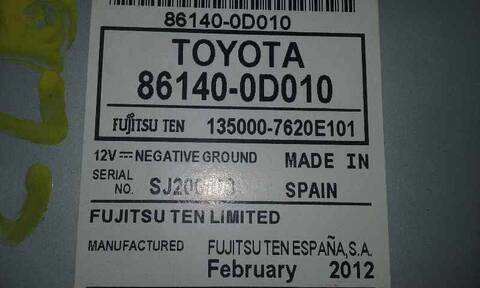 Foto 3ª: Sistema GPS Toyota Yaris ACTIVE 90CV 66KW [1ND] (2012)