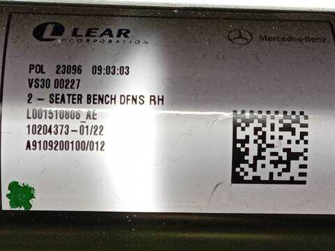 Foto 4ª: Asiento Delantero Derecho Mercedes Sprinter 419 CDI RWD 907.643 907.645 907.647) 190CV 140KW FURGONETA [654920] (2024)