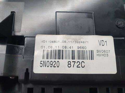 Foto 3ª: Cuadro de Instrumentos Volkswagen Tiguan T1 BLUEMOTION 140CV 103KW [CFFB] (2011)