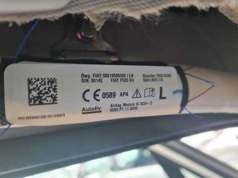 Airbag Cortina Delantero Izquierdo Jeep Renegade LONGITUDE 4WD 120CV 88KW