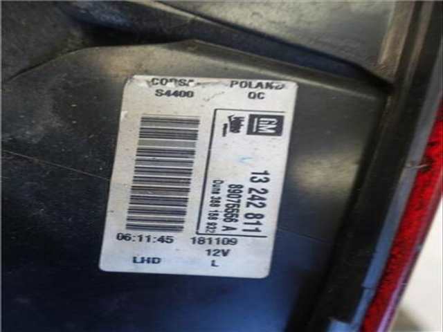 Foto 3ª: Piloto Trasero Izquierdo Opel Corsa 1.4 90CV 66KW [Z 14 XEP] (2010)