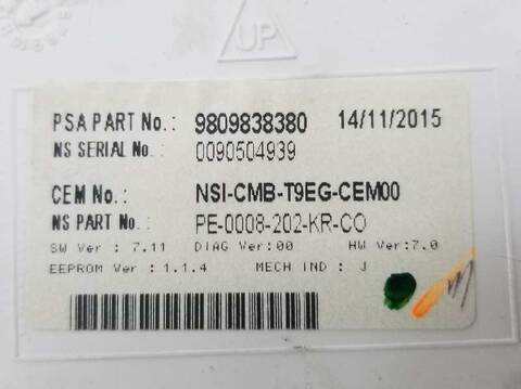 Foto 2ª: Cuadro de Instrumentos Peugeot 308 1.6 BLUE-HDI FAP 120CV [BH01] (2013)