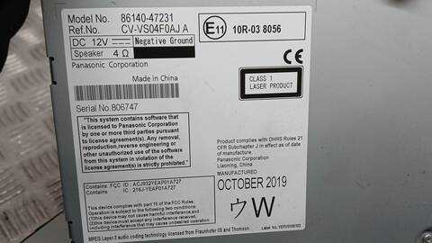 Foto 3ª: Sistema GPS Toyota Prius 1.8 HYBRID ZVW3_) 99CV 73KW [2ZR] (2020)