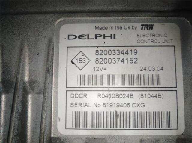 Centralita Motor ECU Renault Megane 1.5 CONFORT DYNAMIQUE [1.5 LTR. - 60 KW DCI DIESEL] II CLASSIC BERLINA (2003-_)