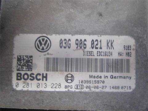 Foto 2ª: Centralita Motor ECU Volkswagen Golf 2.0 TDI 16V 140CV 103KW [BKD] (2006)