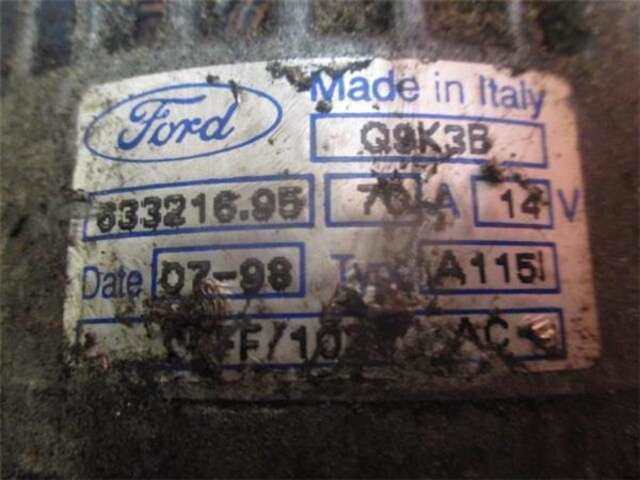 Alternador Ford Escort 1.8 D