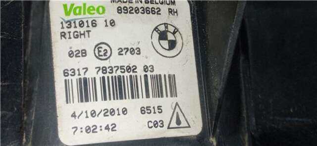 Foto 2ª: Faro Antiniebla Delantero Derecho Bmw Serie 1 114 2.0 116D [2.0 LTR. - 85 KW 16V DIESEL CAT] [N47 D20 C]