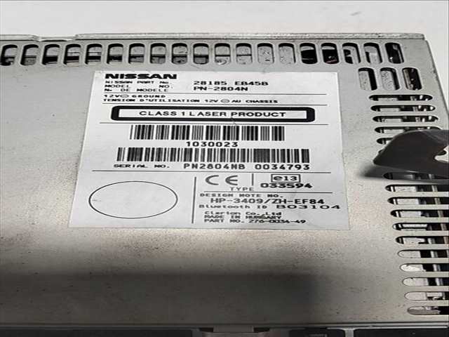 Foto 3ª: Sistema Audio Radio CD Nissan Navara 2.5 DCI DIESEL CAT 171CV (2005)