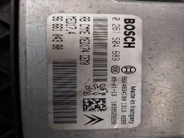 Foto 2ª: Centralita Motor ECU Citroen C4 1.6 HDI D-9HZ (2010)