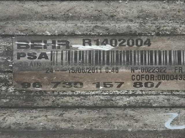 Foto 3ª: Intercooler Peugeot 5008 2.0 HDI 150 - BLUEHDI 150 (2009)