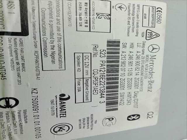 Foto 3ª: Sistema Audio Radio CD Mercedes Clase G 230 GLA 220 CDI 4-MATIC 156.905) (2013)