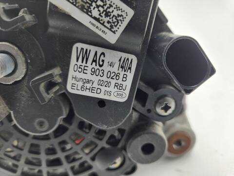 Foto 4ª: Alternador Volkswagen T-Cross LIFE 116CV 85KW [DKRF] (2020)