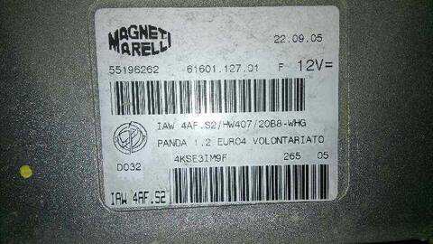 Foto 2ª: Centralita Motor ECU Fiat Panda 1.2 8V DYNAMIC 60CV 44KW [188A4000] (2005)