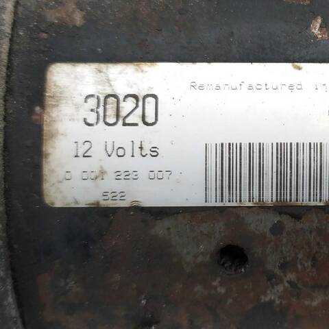 Foto 3ª: Motor de Arranque Iveco Daily 2.5 4X4 (1989)