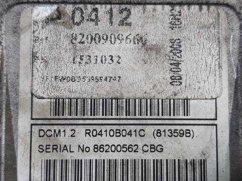 Foto 3ª: Centralita Motor ECU Renault Kangoo 1.5 DCI DIESEL CAT 86CV 63KW [K9K802] (2008)