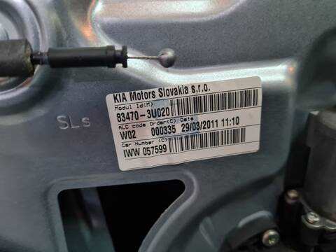 Foto 2ª: Elevalunas Manual Trasero Izquierdo Kia Sportage DRIVE 4X2 136CV 100KW [D4HA] (2011)