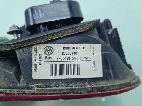 Foto 3ª: Piloto Portón Derecho Volkswagen Golf RABBIT BLUEMOTION 105CV 77KW [CAY] (2012)