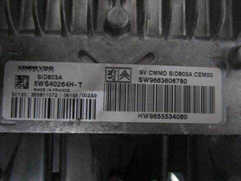 Foto 2ª: Centralita Motor ECU Peugeot 407 2.0 HDI 135 136CV 100KW [RHR (DW10BTED4)] (2006)
