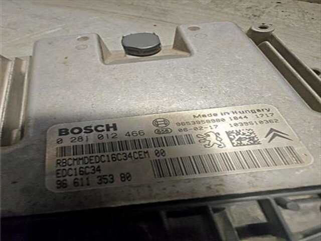 Foto 2ª: Centralita Motor ECU Citroen Xsara 1.6 HDI 110 FAP LX PLUS [1.6 LTR. - 80 KW 16V HDI FAP] [9HZ / DV6TED4]