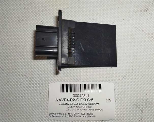 Foto 4ª: Calefacción Nissan Navara 2.5 D D40 4P [YD25 EURO4 171] (2008)