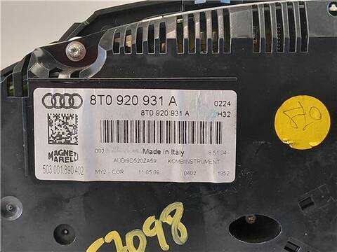 Foto 3ª: Cuadro de Instrumentos Audi A5 2.0 TDI COUPE 170CV 125KW [CAHA] (2010)