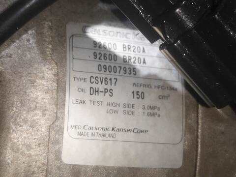 Compresor Aire Acondicionado Nissan Qashqai MR20DE