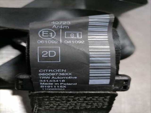 Cinturón Trasero Derecho Citroen C4 VERSION INDEFINIDA