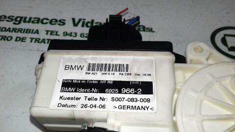 Foto 2ª: Elevalunas Eléctrico Trasero Derecho Bmw X3 2.0 16V DIESEL CAT 150CV 110KW [M47T2] (2006)