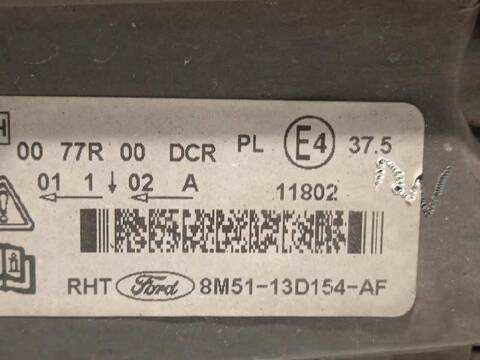 Foto 4ª: Faro Derecho Ford Focus TREND 109CV 80KW [G8DB] (2010)