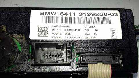 Foto 3ª: Mando Climatizador Bmw Serie 1 114 118D BERLINA 143CV 105KW [N47D20C] (2009)