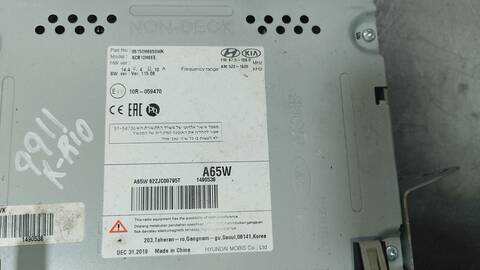 Foto 3ª: Sistema Audio Radio CD Kia Rio CONCEPT 84CV 62KW [G4LA] (2020)