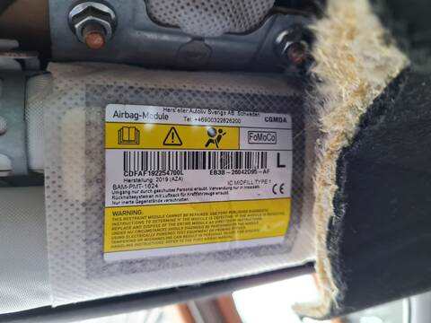 Foto 2ª: Airbag Cortina Delantero Izquierdo Ford Ranger 2.0 ECOBLUE 4X4 213CV 157KW [T20DD0J,YN2X] (2020)