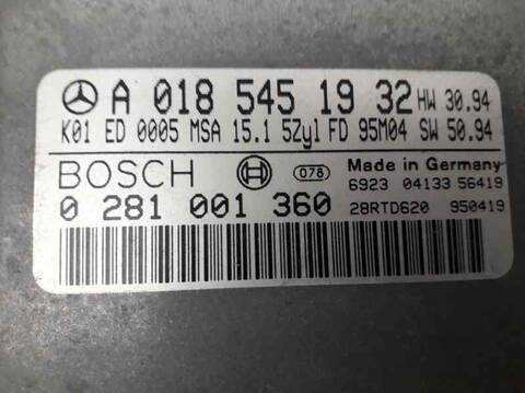 Foto 2ª: Centralita Motor ECU Mercedes Clase C 160 2.5 DIESEL CAT BERLINA 113CV 83KW (1995)