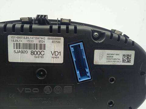 Foto 3ª: Cuadro de Instrumentos Skoda Rapid ACTIVE 105CV 77KW [CAY] (2014)