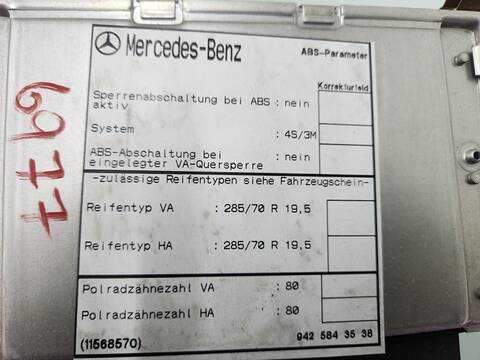 Foto 2ª: Centralita Motor ECU Mercedes Atego 1023 4X2 OM 906 LA L LARGO) 231CV 170KW [OM906LA] (2005)