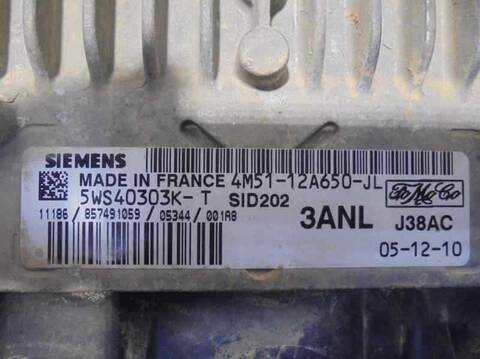 Foto 2ª: Centralita Motor ECU Ford C Max AMBIENTE D) 115CV 85KW FOCUS CAP) [KKDA] (2006)