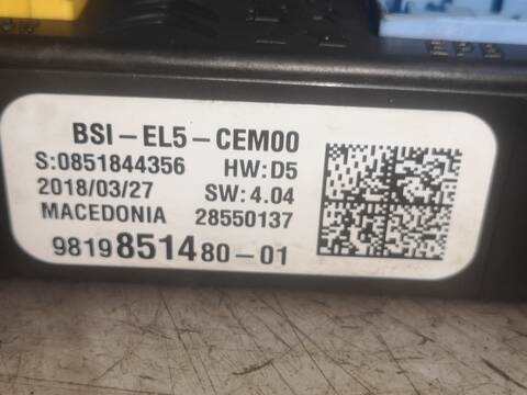 Foto 2ª: Centralita Confort BSI Citroen C4 AH01 PICASSO (2018)