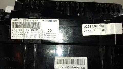 Foto 3ª: Cuadro de Instrumentos Mercedes Clase E 180 220 CDI BLUEEFFICIENCY 212.002) 170CV 125KW [651924] (2010)