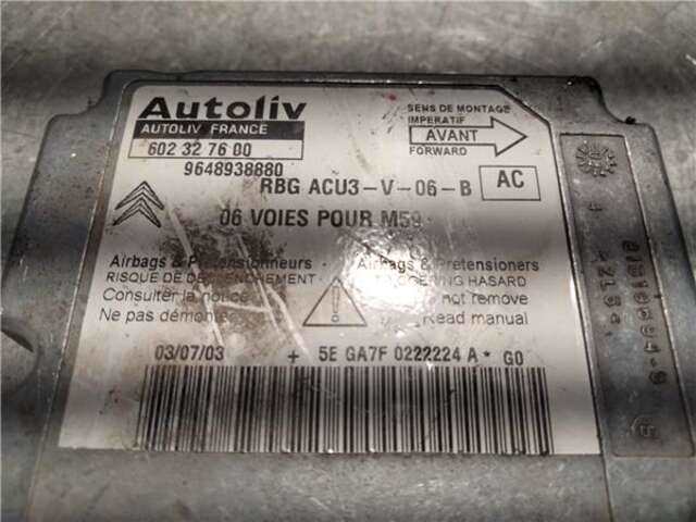 Foto 2ª: Centralita Airbag Peugeot Partner 1.9 COMBI PRO [1.9 LTR. - 51 KW DIESEL] [WJY]