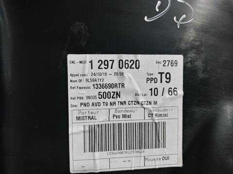 Foto 3ª: Tapizados Cartoneras Peugeot 308 ACTIVE 110CV [HNZ / HNP] (2013)