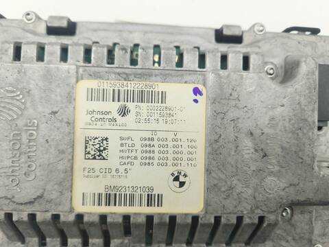 Foto 4ª: Pantalla Multifuncion Bmw X3 XDRIVE 20 D 184CV 135KW [N47 D20 C] (2011)