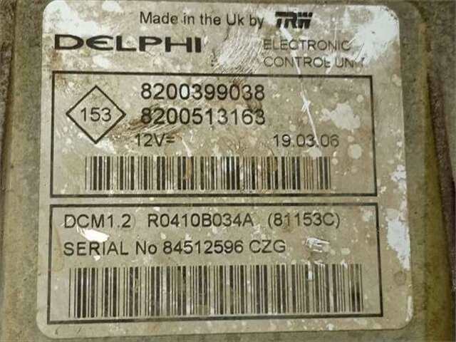 Centralita Motor ECU Renault Clio 1.5 AUTHENTIQUE [1.5 LTR. - 50 KW DCI DIESEL]