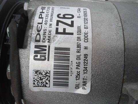 Foto 3ª: Compresor Aire Acondicionado Opel Astra 2.0 16V CDTI 165CV 121KW [A20DTH] (2013)