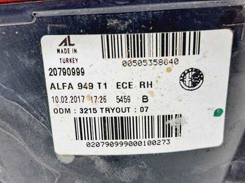Foto 2ª: Piloto Trasero Derecho Alfa Romeo Stelvio EXECUTIVE 4WD 209CV 154KW [55271838] (2017)