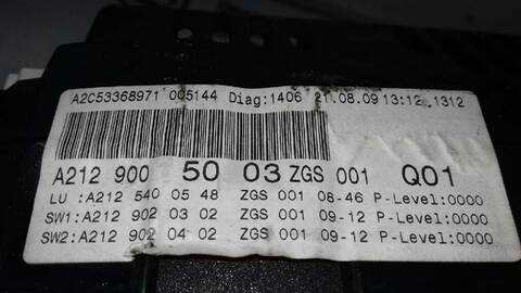 Foto 3ª: Cuadro de Instrumentos Mercedes Clase E 180 2.1 CDI CAT 170CV 125KW [651924] (2009)