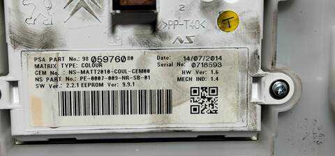 Foto 3ª: Cuadro de Instrumentos Peugeot 2008 9H05 (2014)