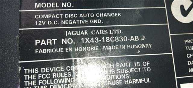Sistema Audio Radio CD Jaguar XJ R 4.2 SUPER V8