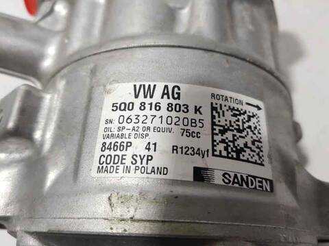 Foto 3ª: Compresor Aire Acondicionado Volkswagen Caddy KOMBI 102CV 75KW FURGON [DFS] (2020)