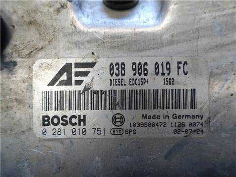 Foto 3ª: Centralita Motor ECU Seat Alhambra 1.9 TDI 115CV 85KW [AUY] (2002)