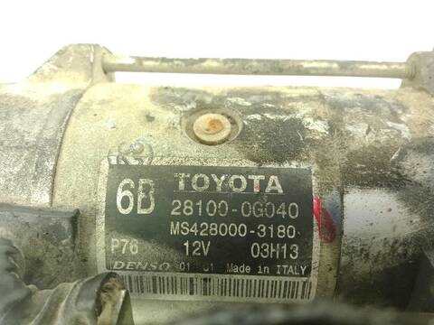 Foto 2ª: Motor de Arranque Toyota Avensis VERSION INDEFINIDA (2003)